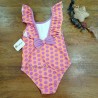 bañador niña malva rosa naranja