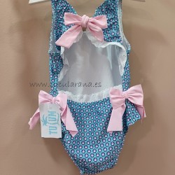 bañador concha azul y rosa tulum