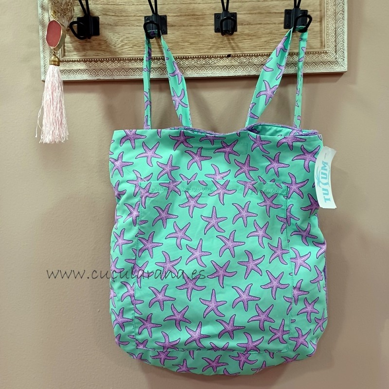 Toalla mochilña estrella de mar de tulum