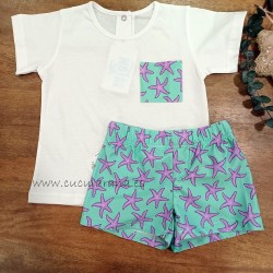 Conjunto camiseta y boxer estrella tulum