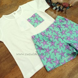 Conjunto camiseta y boxer estrella tulum