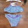 bikini niña malva rosa lunares verde menta