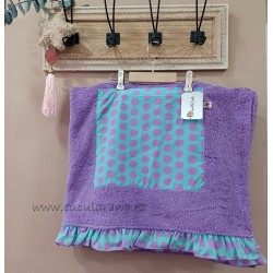 Toalla niña malva rosa...