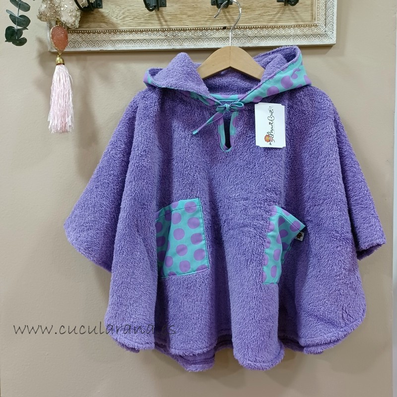 Poncho malva rosa de maricruz