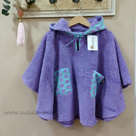 Poncho malva rosa de maricruz