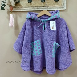 Poncho malva rosa de maricruz