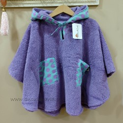 Poncho malva rosa de maricruz