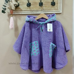 Poncho malva rosa de maricruz
