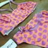 Bikini de niña malva rosa naranja