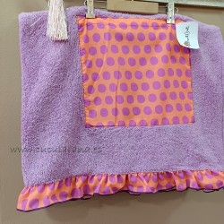 Toalla malvarosa naranja de maricruz