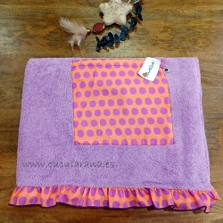 Toalla malvarosa naranja de maricruz