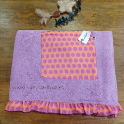 Toalla malvarosa naranja de maricruz