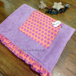 Toalla malvarosa naranja de maricruz