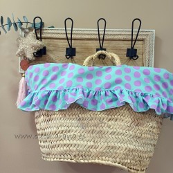 capazo malva rosa verde menta