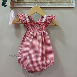 Pelele de cuadro vichy rocio