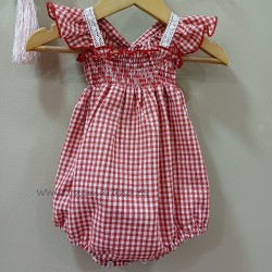 Pelele de cuadro vichy rocio