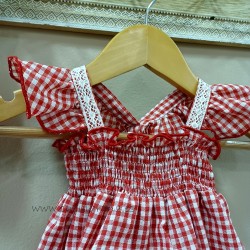 Pelele de cuadro vichy rocio