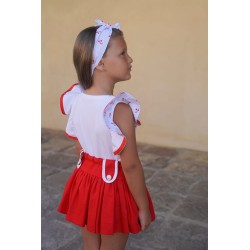 Conjunto falda y top aliso...