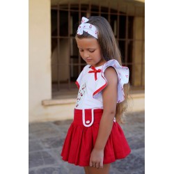 Conjunto falda y top aliso de noma fernandez