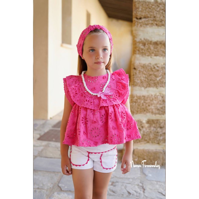 conjunto blusa y short lilo de noma fernandez