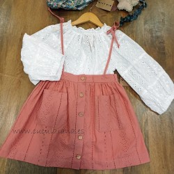 falda pichi coral Mia y Lia