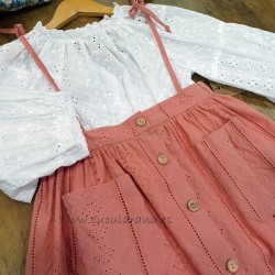 falda pichi coral Mia y Lia
