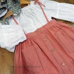 falda pichi coral Mia y Lia