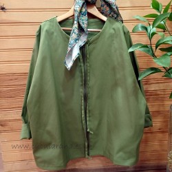 Mia y lia gabardina verde caza