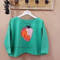 Sudadera Fresa de mia y lia