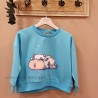 Sudadera vaca azul de mia y lia