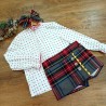 eva castro blusa y short falda charlestone