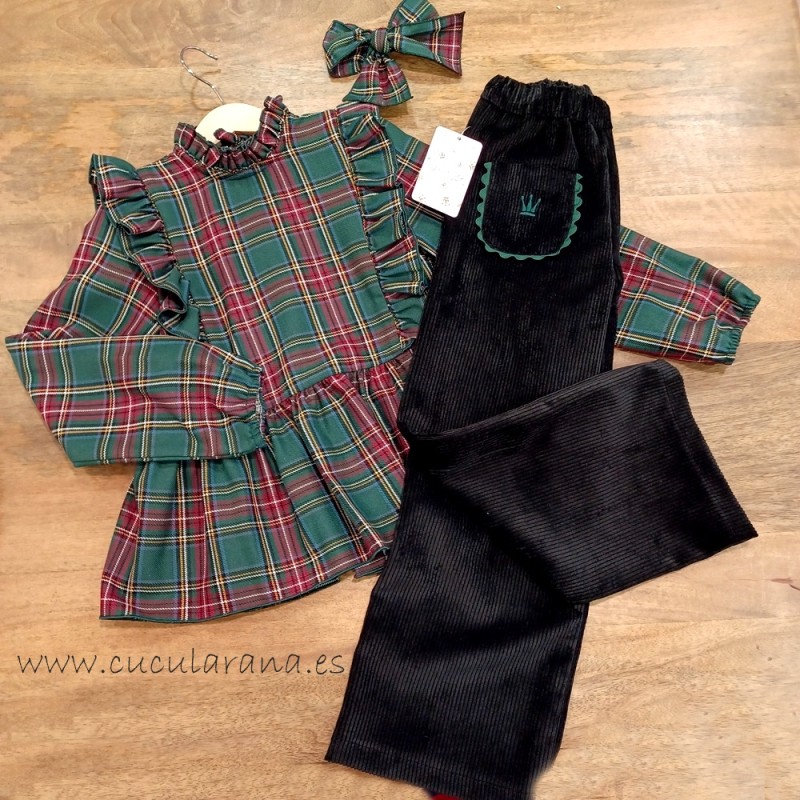 eva castro blusa y pantalón niña lorene