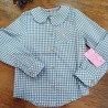 eva castro camisa cuadro vichy azul erica