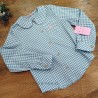 eva castro camisa cuadro vichy azul erica