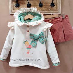 eva castro conjunto niña Liberty pajarito