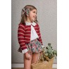 Conjunto niña blusa y ranita flores amterdam
