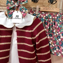 Conjunto de niña blusa y short falda Ámsterdam