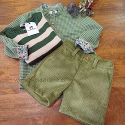 Conjunto niño pana olivo de...