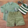 Conjunto niño pana olivo de la martinica