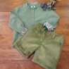 Conjunto niño pana olivo de la martinica