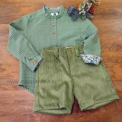 Conjunto niño pana olivo de la martinica