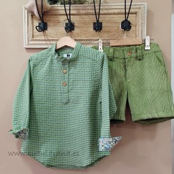 Conjunto niño pana olivo de la martinica