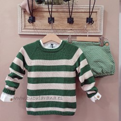 jersey rayas olivo de la martinica