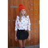 noma fernandez conjunto blusa falda pantalón coral
