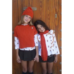 noma fernandez conjunto blusa falda pantalón coral