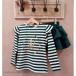 eva castro conjunto verde rayas lorene