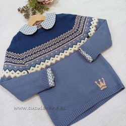 Eva castro Jersey niño azul...