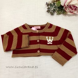 Eva castro chaqueta corta rayas matilda