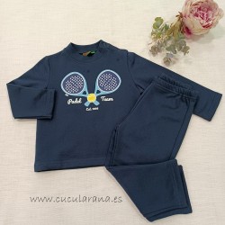Chandal KIZ azul RAQUETAS...