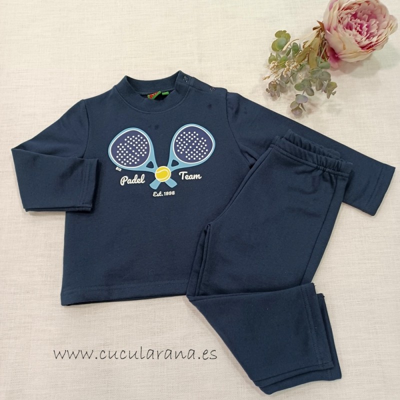 Chandal KIZ azul RAQUETAS de TENNIS